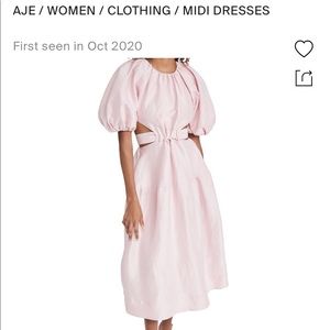 AJE mimosa cutout midi dress